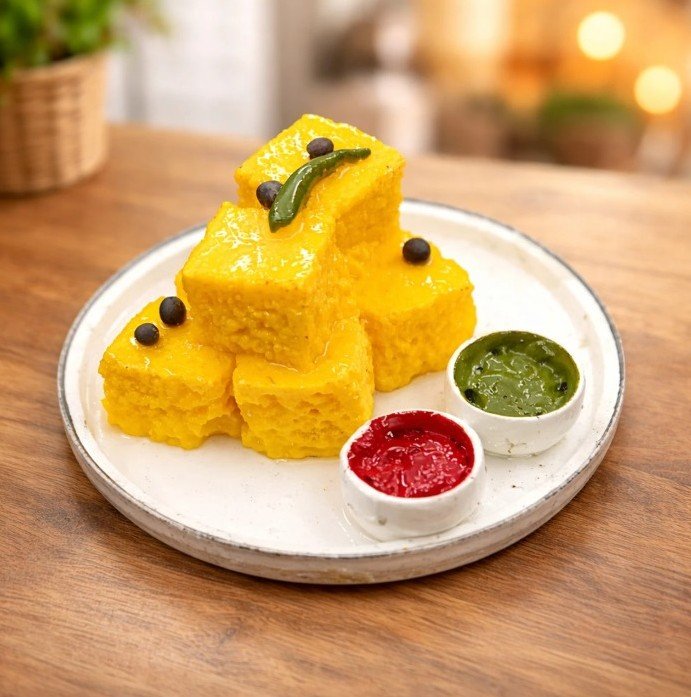 Petika Dhokla Fridge Magnet | Handmade Polymer Clay Miniature | Gifting, Kitchen & Office Decor - Image 4
